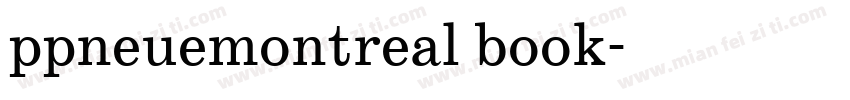 ppneuemontreal book字体转换